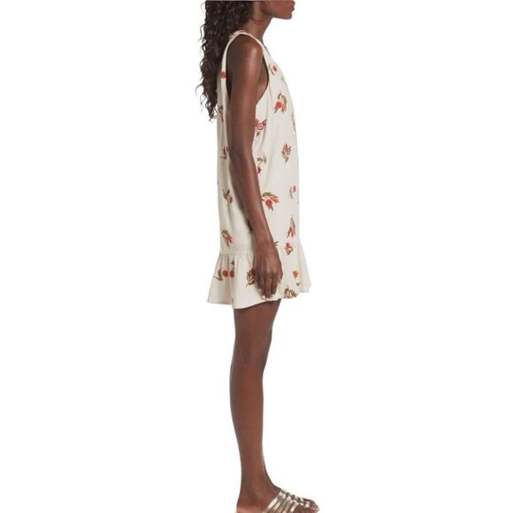 Lovers + Friends Embroidered Floral Dress, Sleeveless Dress with Ruffle Hem. - Picture 5 of 8
